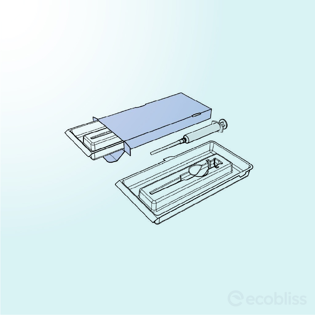 Custom-engineered medical device tray designed for secure and organized product protection.