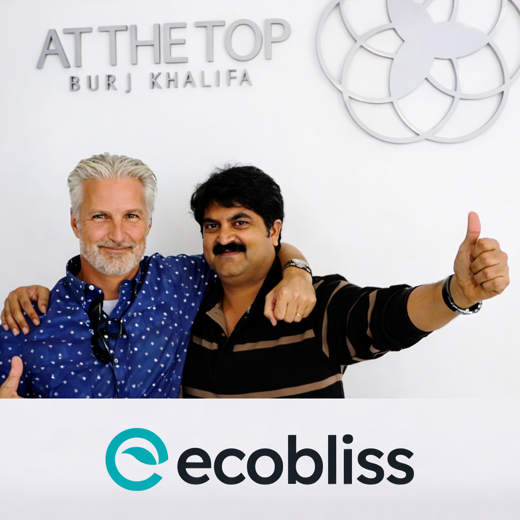 Ecobliss founders Ron Linssen and Chakravarthi AVPS — pioneers of cold-seal blister packaging technology in India